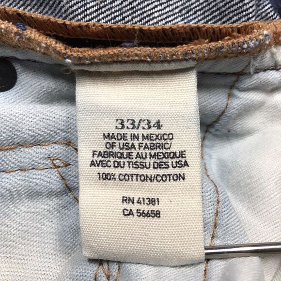 RALPH LAUREN Denim Supply Jean Men 33x34 Straight Dark Whisker Wash USA Fabric - Picture 6 of 14